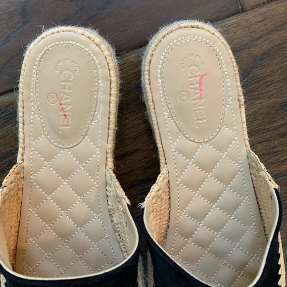 Chanel Raffia Espadrille Mules - Picture 4 of 5